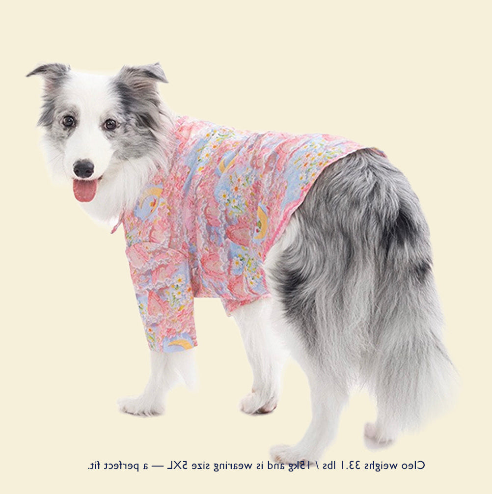Bloom Dog Blouse – Balloon Skirt Inspired by Monet | Cute Dog Clothes