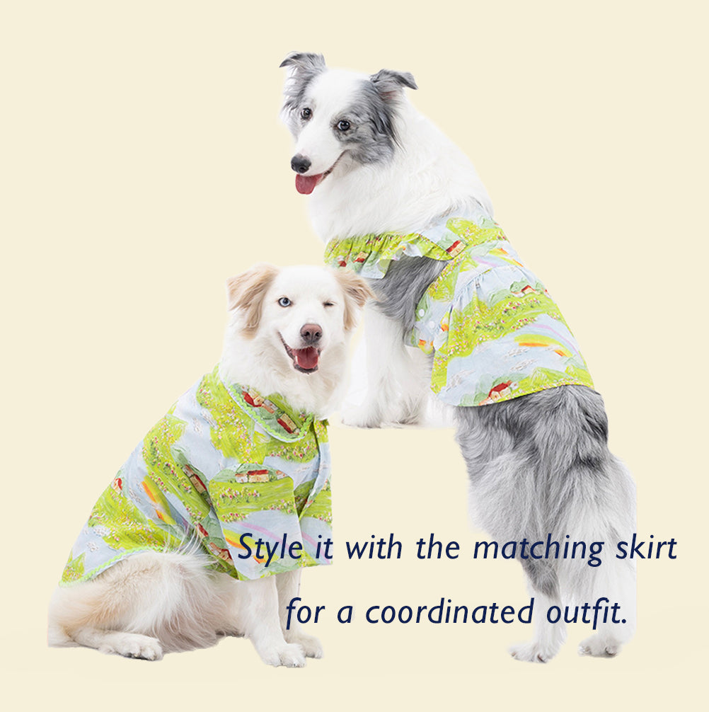 Bloom Dog Blouse – Balloon Skirt Inspired by Monet | Cute Dog Clothes