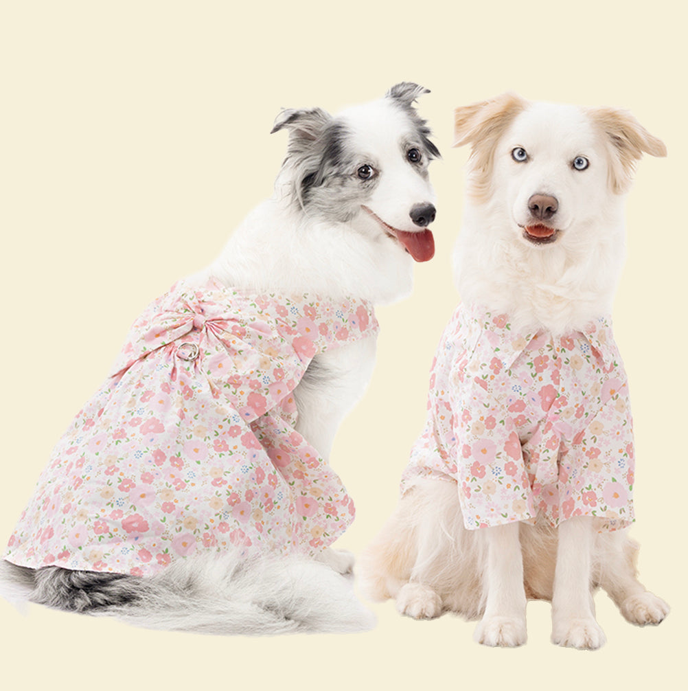 Butterfly Kiss Tulle Dress — Lightweight Sakura Princess Dress for Big Dogs