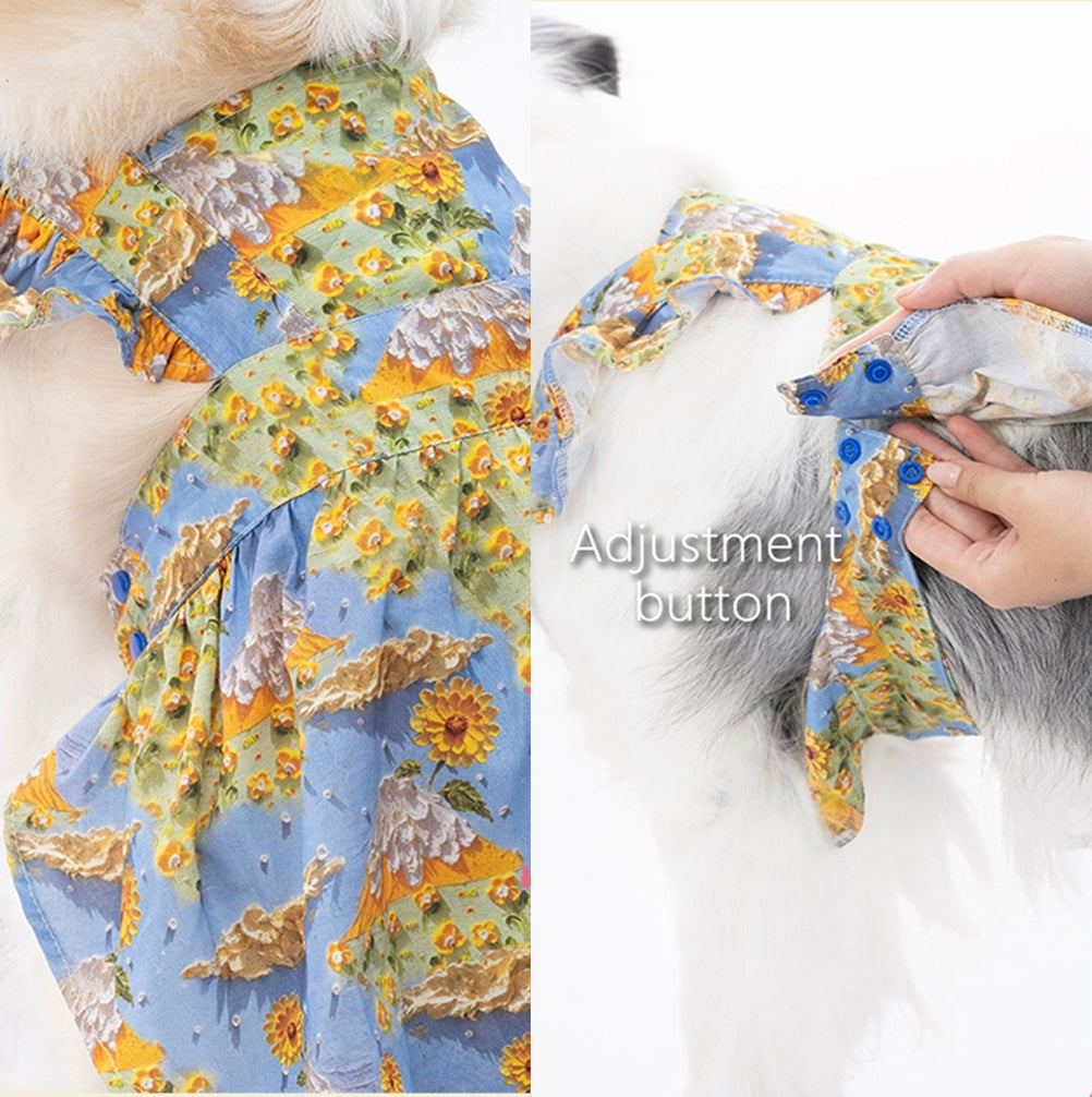 Bloom Dog Skirt – Balloon Skirt Inspired by Monet | Cute Dog Clothes