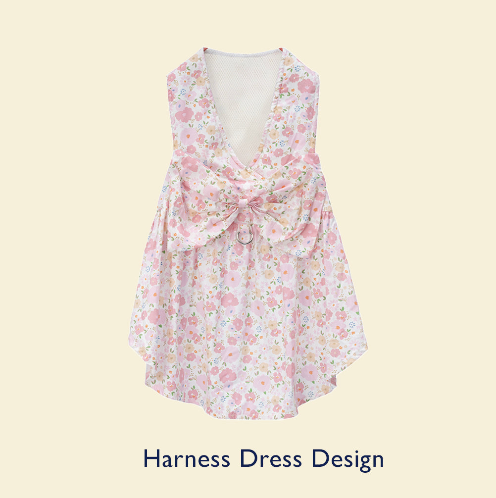 Butterfly Kiss Tulle Dress — Lightweight Sakura Princess Dress for Big Dogs