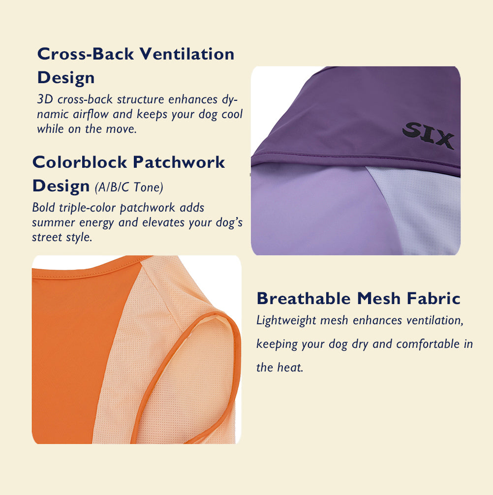 Cooling  Cross-Back Dog Vest for Summer – For Medium & Large Breeds