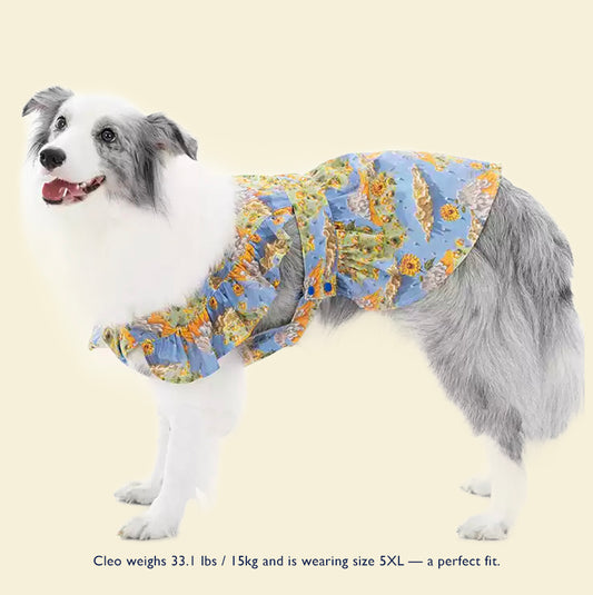 Bloom Dog  Skirt  – Balloon Skirt Inspired by Monet | Cute Dog Clothes