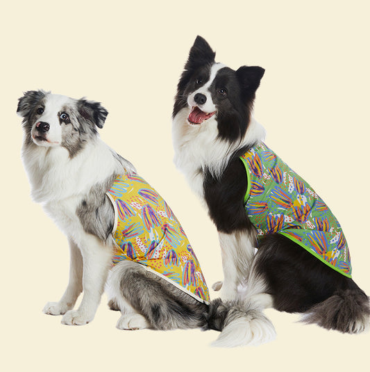Pop Bloom Summer Strap Dress – For Medium & Large Dogs