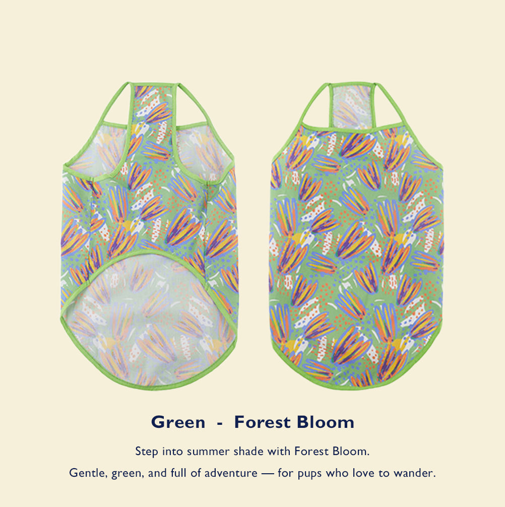 Pop Bloom Summer Strap Dress – For Medium & Large Dogs
